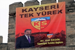 Kayserispor'a Pankartl Destek