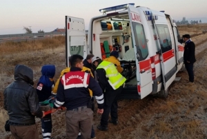 Ankara-Aksaray yolunda otobs kazas