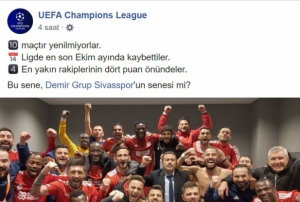 UEFAdan Sivasspor paylam!
