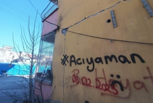 Adyaman, acsn duvarlara yazd: 'Acyaman'