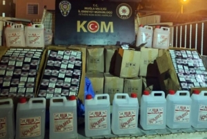 Bin 980 litre sahte şarap ele geçirildi