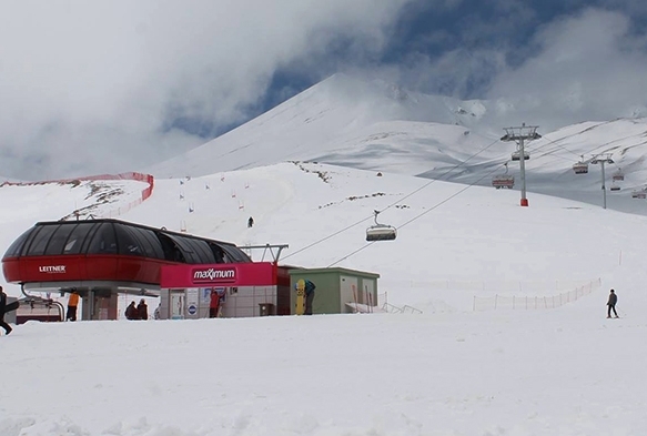 Erciyes'te kar kalnl 80 santimetreye ulat