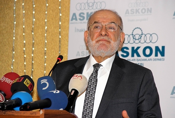 Saadet Partisi Genel Bakan Temel Karamollaolu Kayseri'de