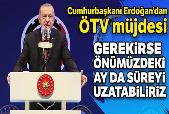 Cumhurbakan Erdoan'dan TV mjdesi