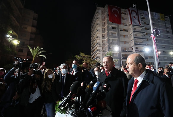 Cumhurbakan Erdoan, KKTCde Mara ziyaret etti