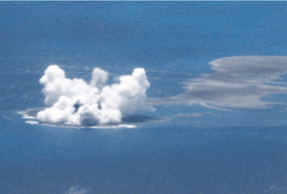 Japonyada volkanik patlama sonras yeni bir ada kefedildi