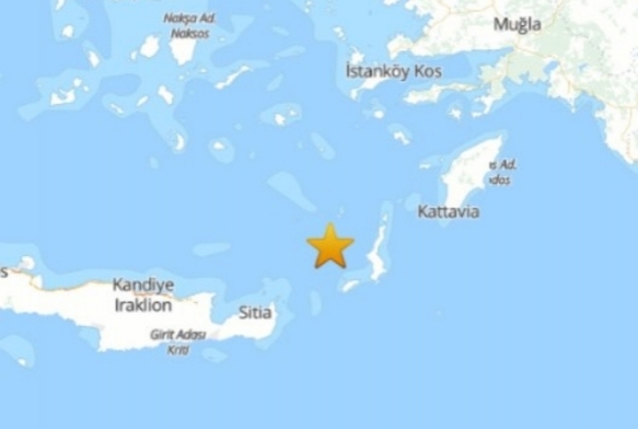 Ege Denizi’nde 4.4 şiddetinde deprem