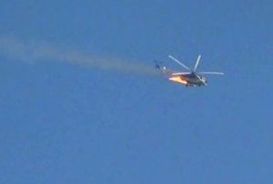 Uaktan sonra imdi de Rus helikopteri drld!