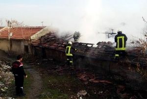 Kayseri'de kan yangnda mstakil ev kle dnd