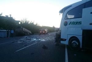 TIR yolcu otobsne arpt
