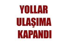 Kayseri'de yollar ulama kapand