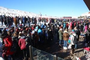 Erciyes'te iki rekor krld