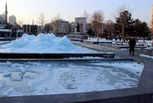 Kayseri buz kesti