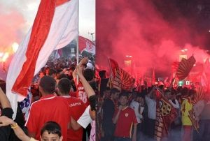 Malatya ve Sivas'ta Sper Lig Cokusu