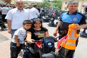  Engelli Rmeysann en byk hayalini polisler gerekletirdi