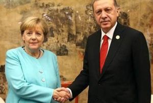 Cumhurbakan Erdoan, Merkel ile grt