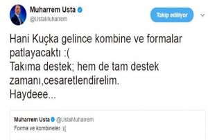 Muharrem Usta, taraftara seslendi !