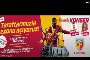 Kayserispor sezonu taraftaryla birlikte ayor