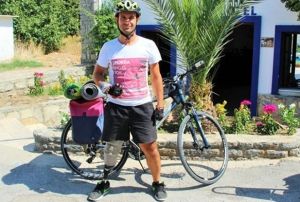 Protez bacayla bin kilometre pedal evirdi