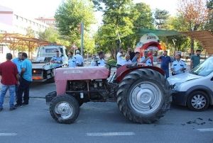 Polisin dur ihtarna uymaynca vuruldu