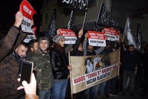  ABD Konsolosluu nnde Kuds eylemi