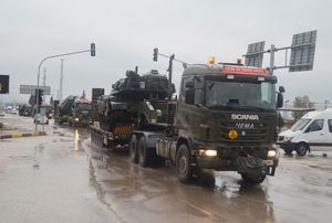 Afrin iin tank sevkiyatlar sryor