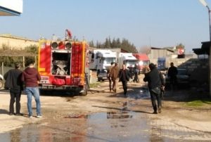 Reyhanl'da LPG istasyonu yaknna roket dt