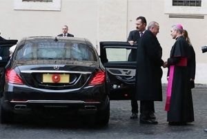 Erdoan Vatikan'da! Kritik grme sona erdi