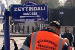 ABD Bykelilii nndeki caddenin ismi 'Zeytin Dal Caddesi' oldu