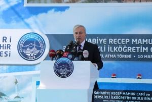 Bin kiilik Recep Mamur Sahabiye Camiinin temel atma treni yapld