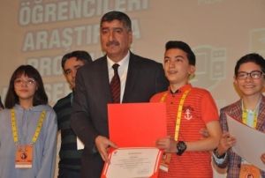 TBTAK Yarmasnda dereceye girenler dllendirildi