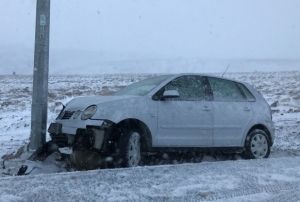 Erciyes'te tipide aralar yolda kald