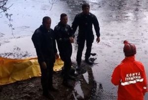 Serinlemek iin girdii barajda bouldu
