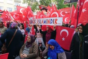 Yzlerce vatanda srail'i protesto etti 