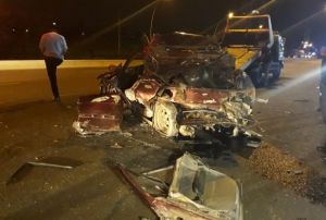 Bakentte trafik kazas: 1 l, 4 yaral
