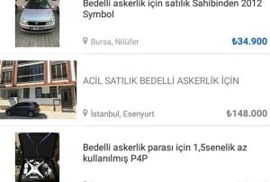 Bedelli askerlik ikinci el piyasasn canlandrd