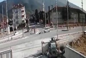 Motosiklet srcsnn ld kaza kamerada