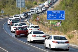 Tatilcilerin dn yolu ileye dnt