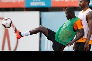 Ndiaye, Galatasaray ile ilk antrenmanna kt