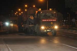 Suriye snrna tank ile frtna obs sevkiyat yapld