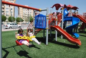 Melikgazi'de kii bana den yeil alan 13.50 metre kare 