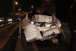 Halk otobs ile otomobil arpt: 2si ocuk 4 yaral