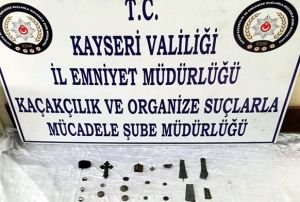 Kayseri'de tarihi eser operasyonu