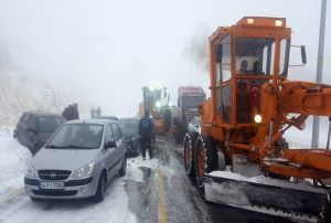 Erciyes'e kar yad, 15 ara zincirleme kazaya kart