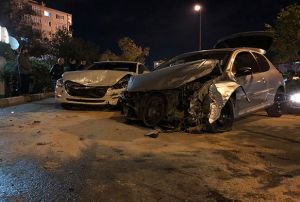 Kontroln kaybetti, kar eritten gelen 2 araca arpt