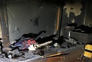 Avizeden kan yangnda baba ve 2 kz son anda kurtuldu