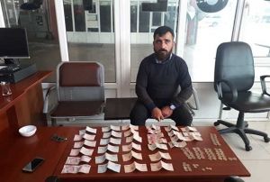Dilencinin zerinden 2 bin 141 TL para kt