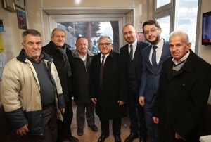 Bakan Bykkl, taksici esnafn ziyaret etti