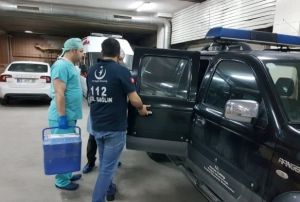 Olu ldrlen baba kalp krizinden vefat etti, organlar umut oldu