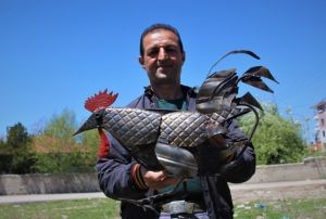 Hurda metaller sanat eserine dnyor